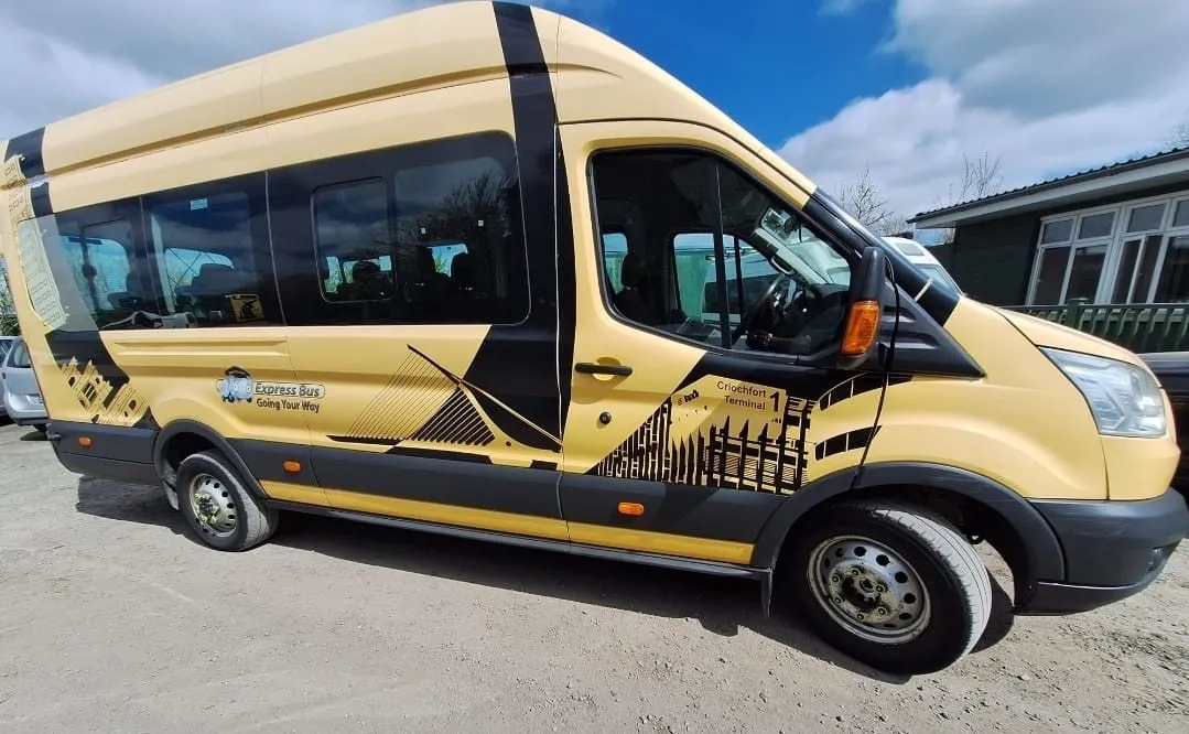 Park and Fly Dublin complimentary shuttle bus at the car park