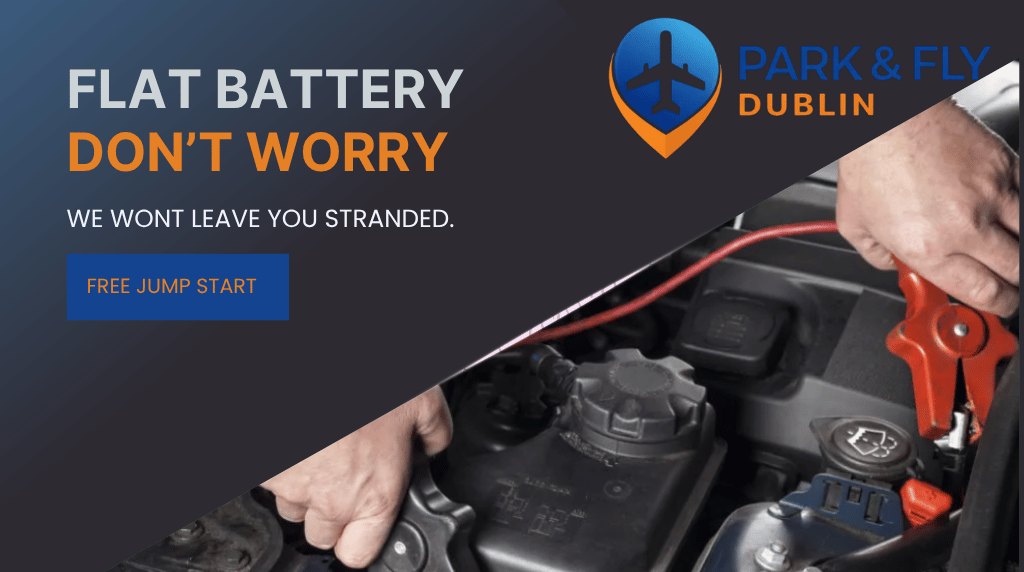 Flat battery? Don't worry — free jump start from Park & Fly Dublin